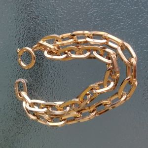 Trendy"O" link statement bracelet #307